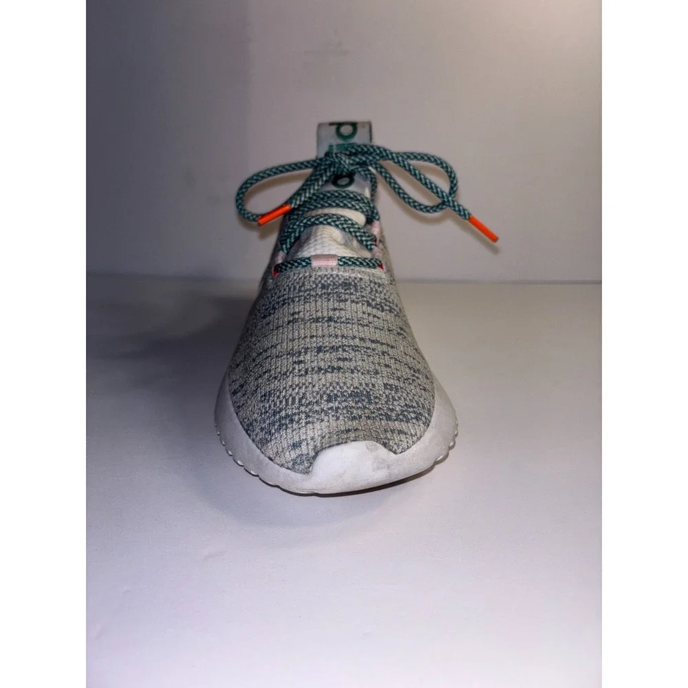 Adidas Kaptir X Running Shoes Womens 10 Gray 3-Stripes Upper Knit Lace Up EG2641